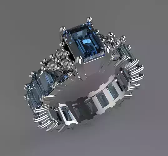 Emerald Diamond Ring