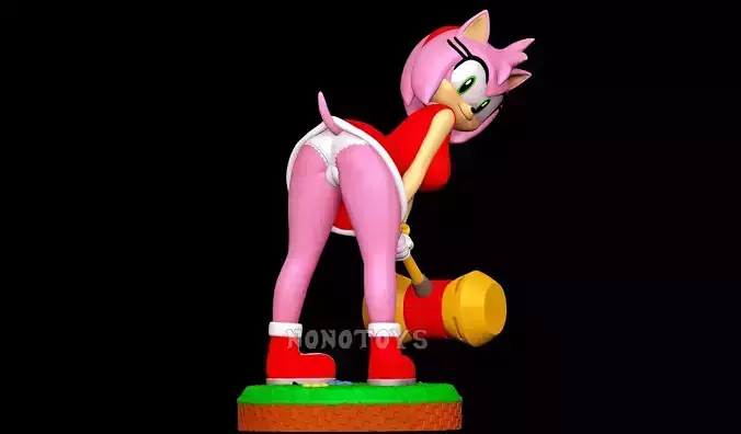 Amy Rose NSFW 3D print model