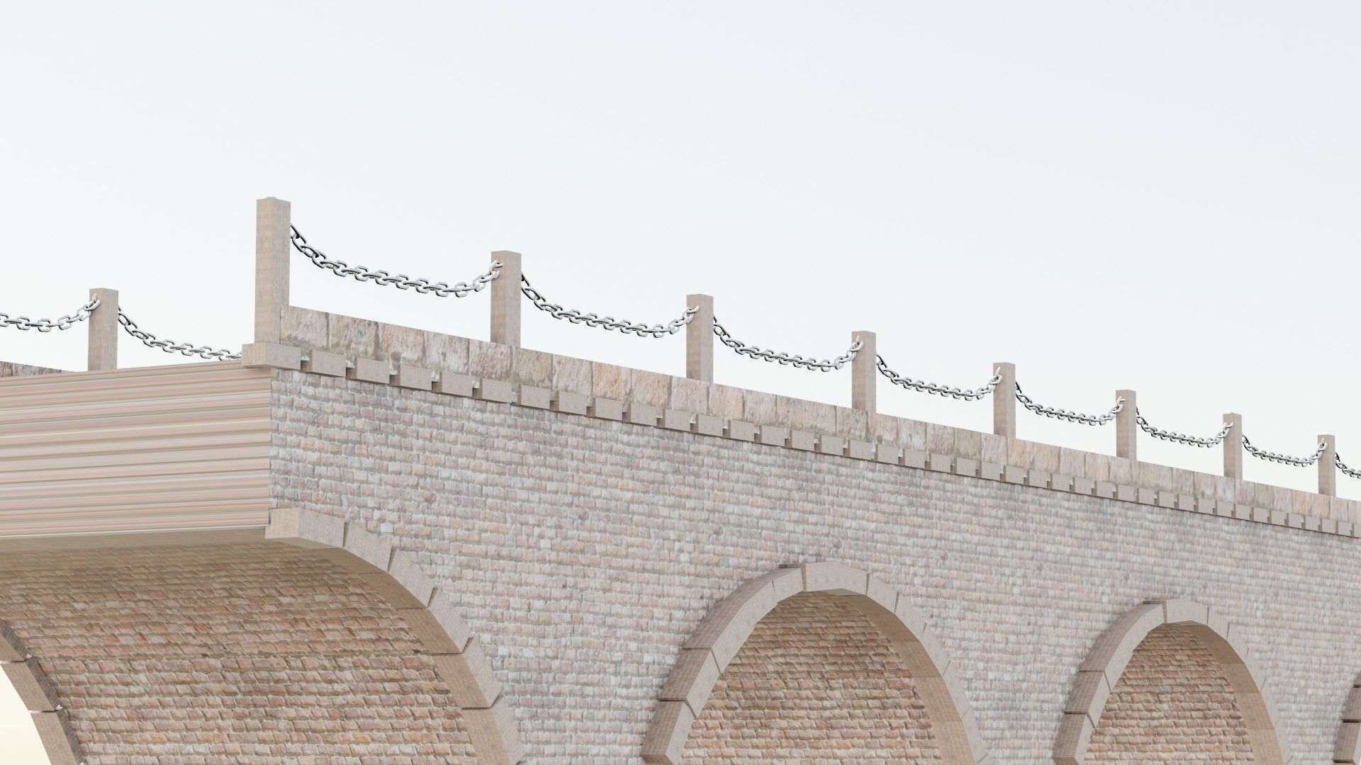 geometry nodes procedural medieval bridge generator 3D model_11