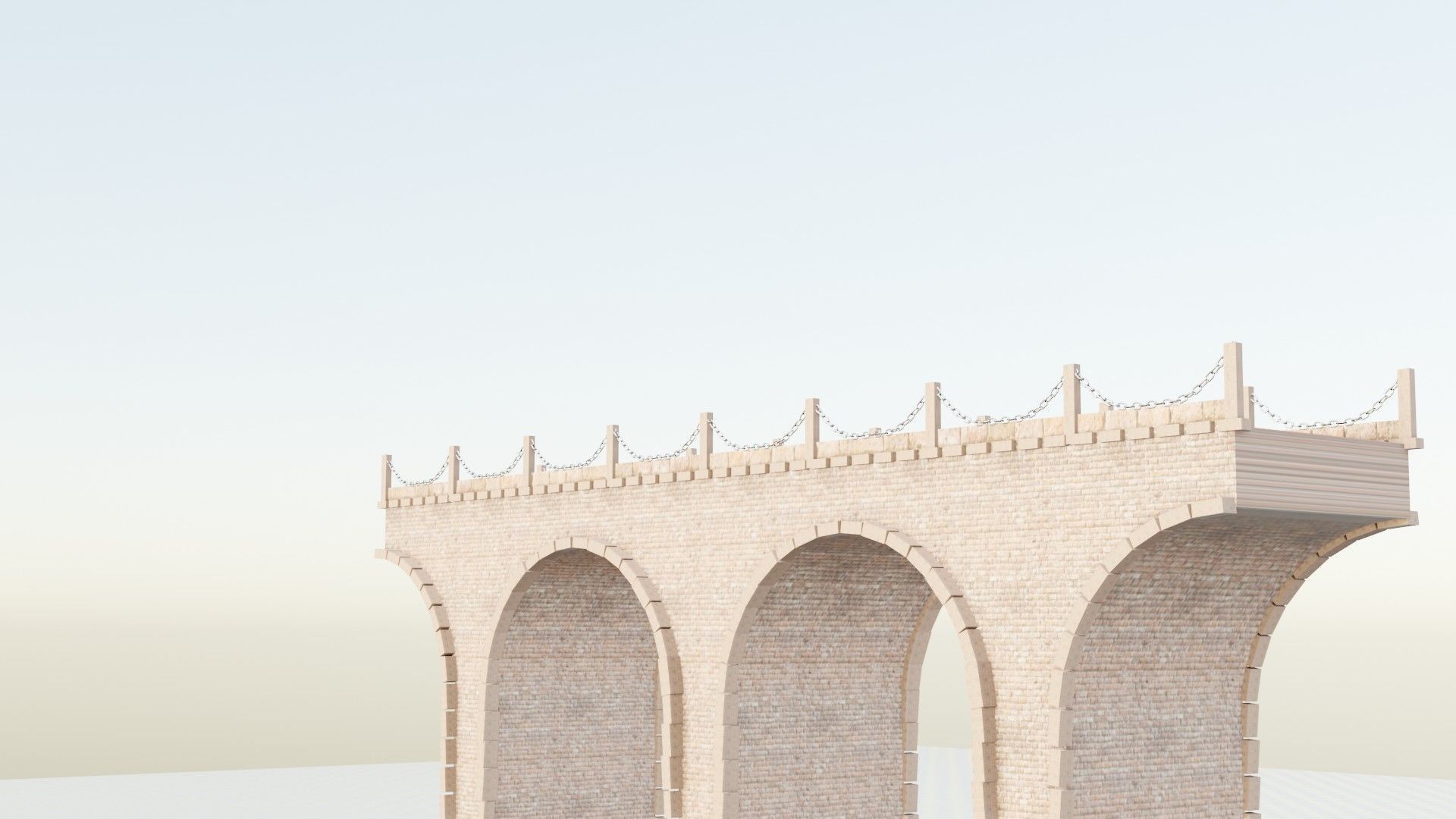 geometry nodes procedural medieval bridge generator 3D model_10