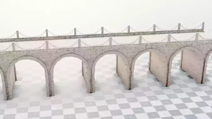 geometry nodes procedural medieval bridge generator