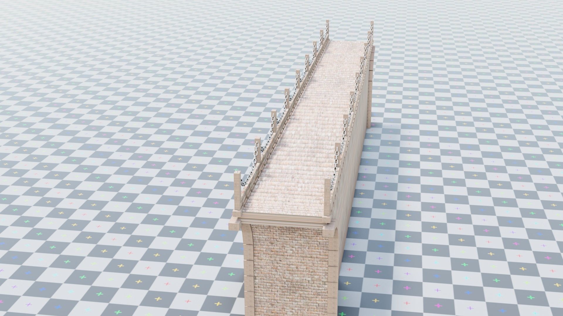 geometry nodes procedural medieval bridge generator 3D model_3