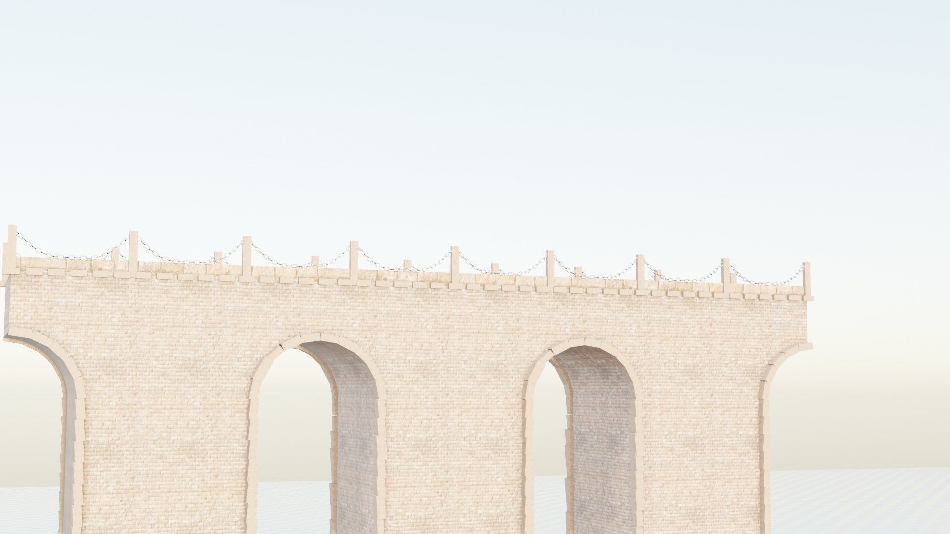 geometry nodes procedural medieval bridge generator 3D model_9