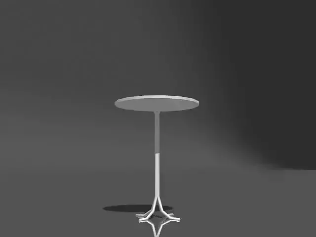 Table with round top