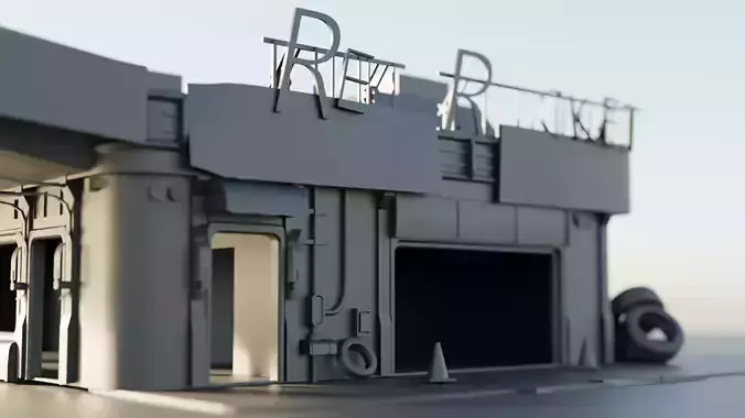 Red Rocket Gas Station Draft