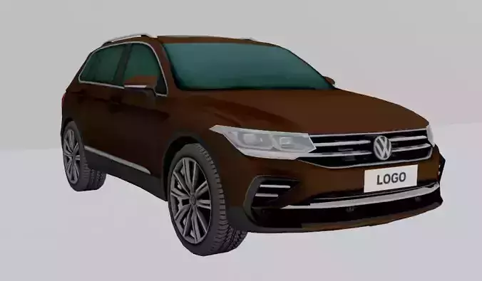 VOLKSWAGEN TIGUAN LOWPOLY Low-poly 3D model
