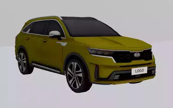 KIA SORENTO LOWPOLY Low-poly 3D model