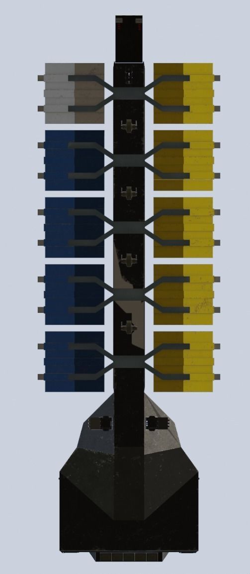 Plaustrum-class Medium Container Ferighter 3D model_3
