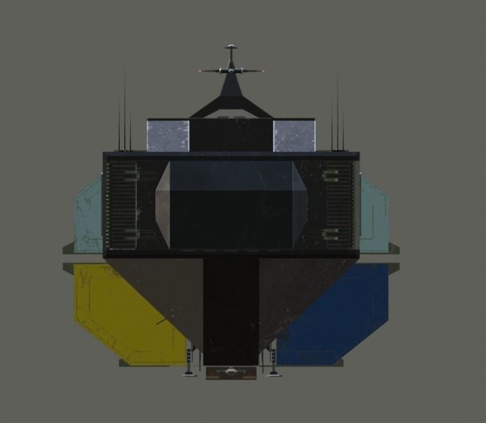 Plaustrum-class Medium Container Ferighter 3D model_2