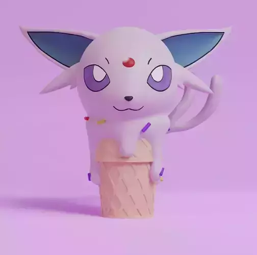 Pokemon - Ice Cream Espeon