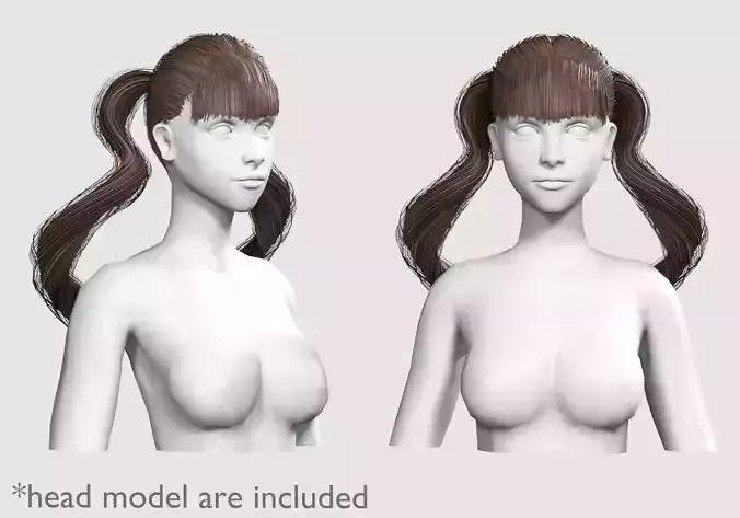 Wavy Ponytails Hairstyle V8294 