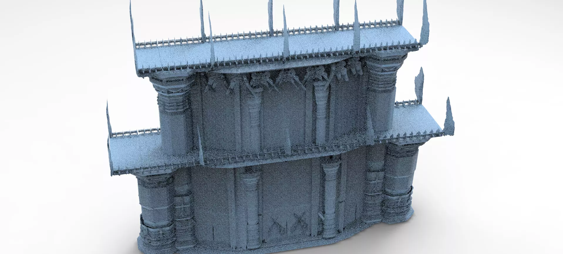 Dark Celtic Gods Tower Bridge 2 towers  3D model_0