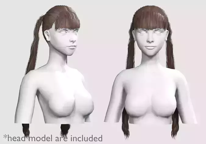 Two Braids Hairstyle V9473 