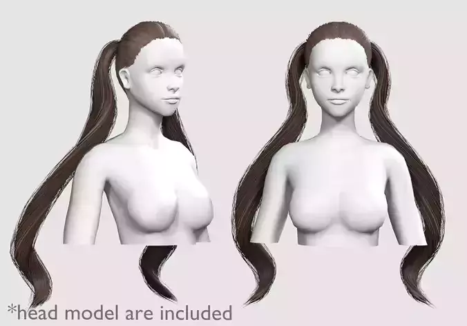 Tight Ponytails Hairstyle V10055 