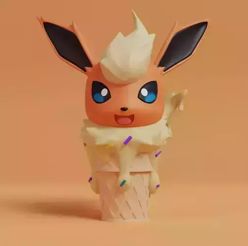 Pokemon - Ice Cream Flareon