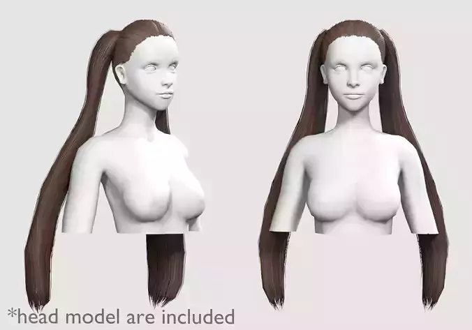 Ponytails Straight Hairstyle V5615 