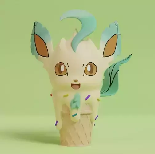 Pokemon - Ice Cream Leafeon 