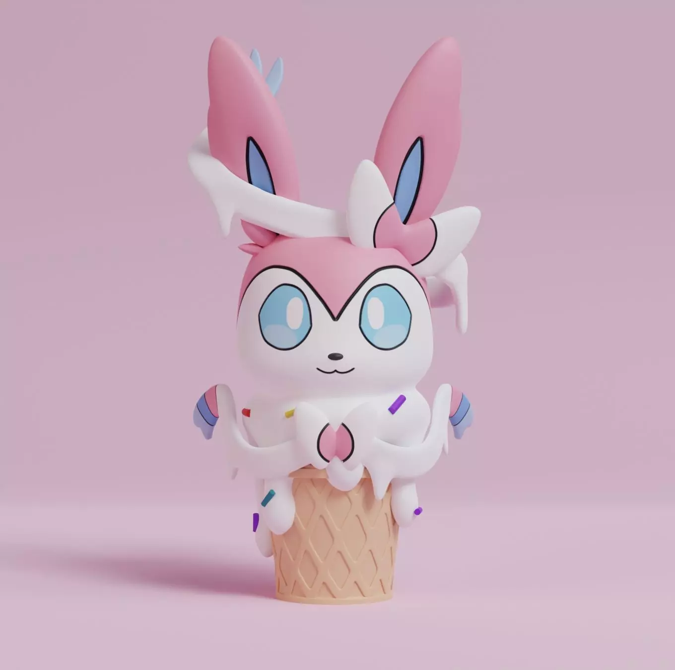Pokemon - Ice Cream Sylveon 3D print model_0