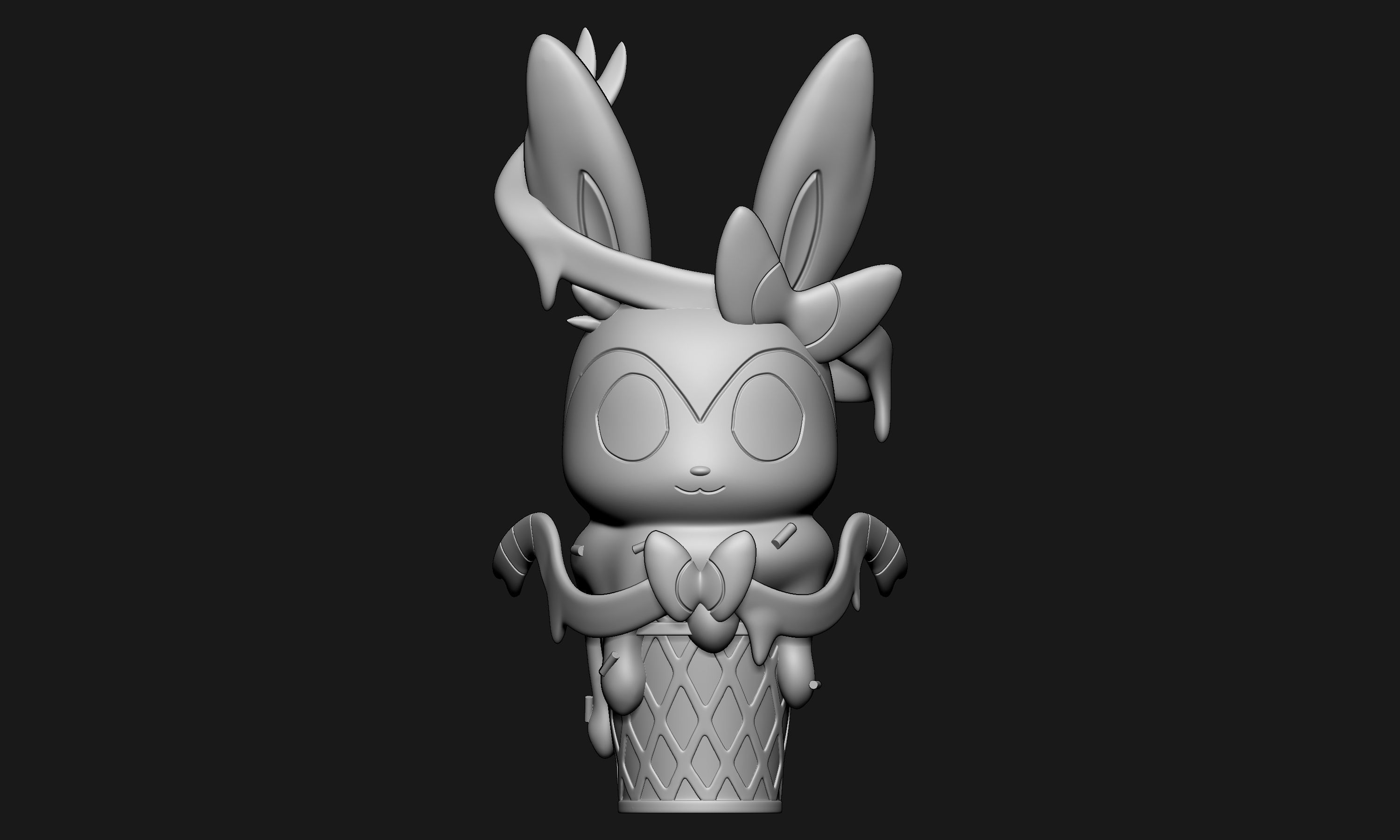 Pokemon - Ice Cream Sylveon 3D print model_4