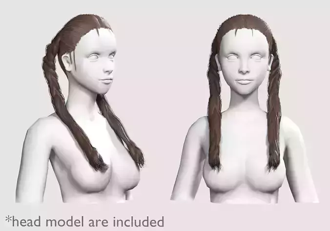 Braids Ponytails Hairstyle V9353 