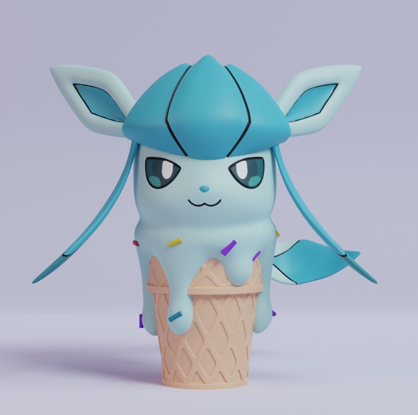 Pokemon - Ice Cream All Eeveelutions 3D print model_7