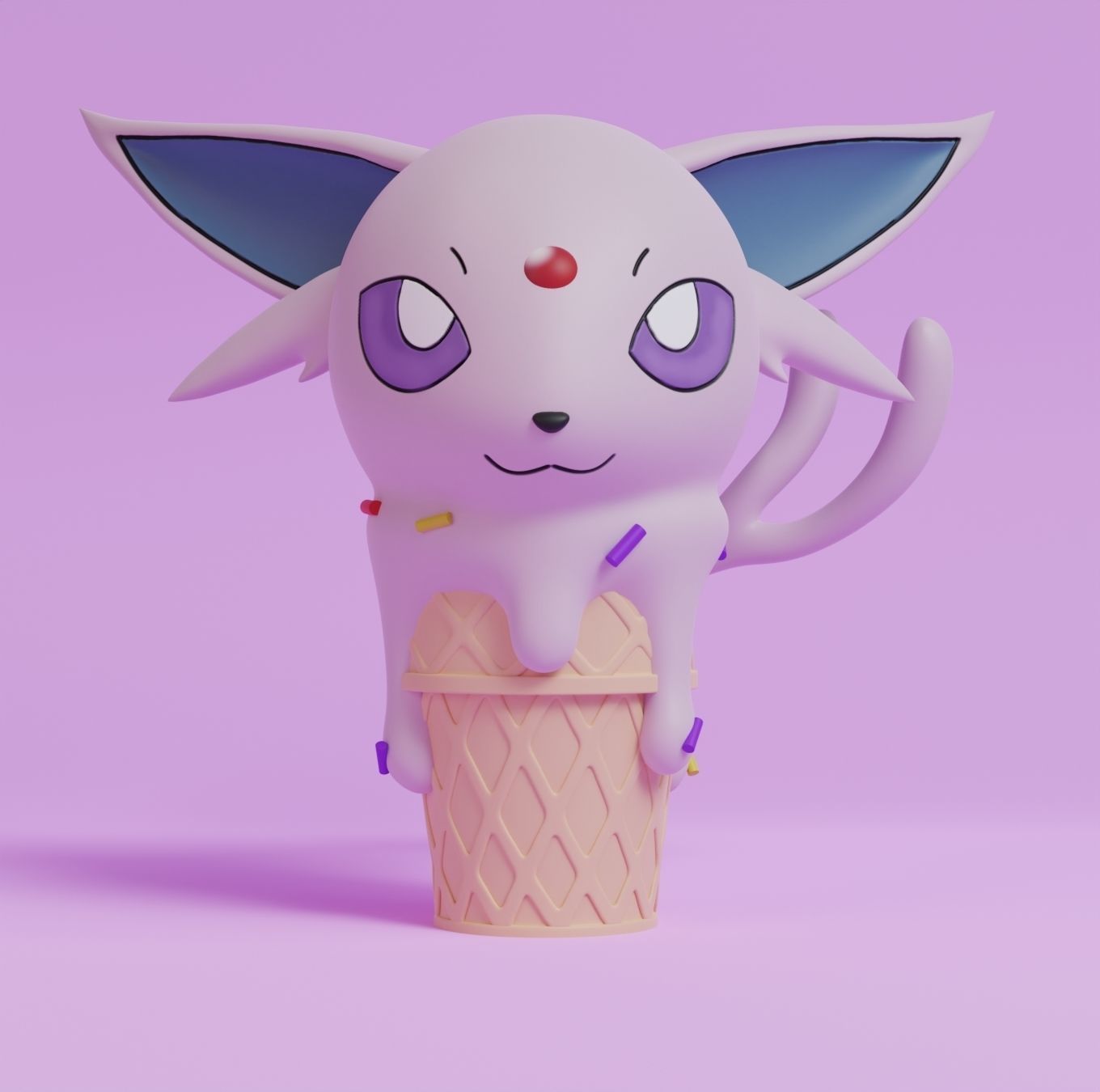 Pokemon - Ice Cream All Eeveelutions 3D print model_13