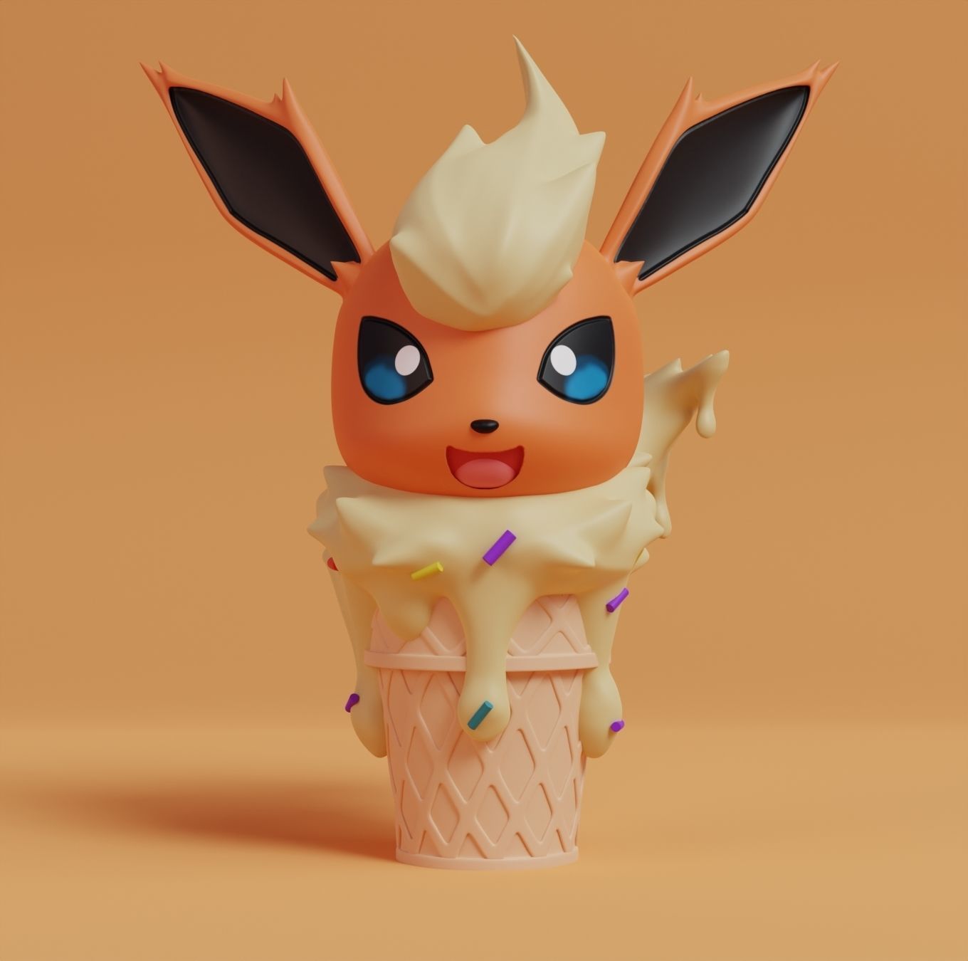 Pokemon - Ice Cream All Eeveelutions 3D print model_19