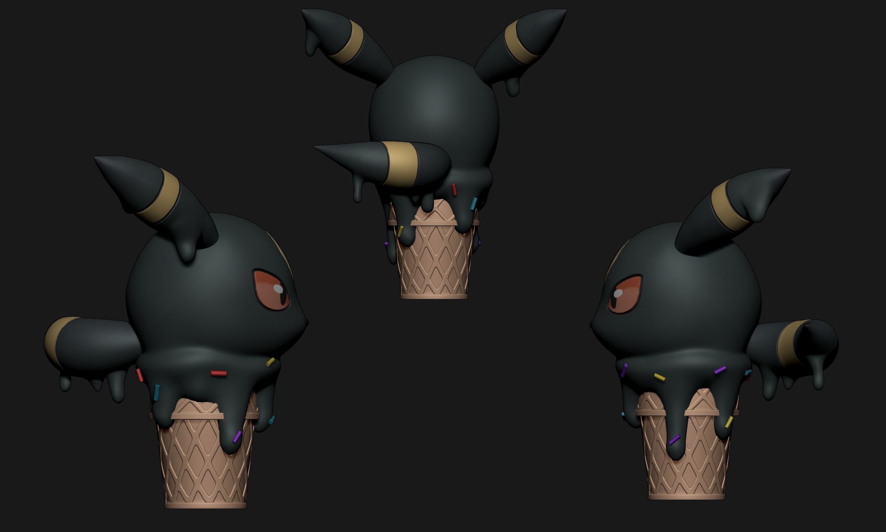 Pokemon - Ice Cream All Eeveelutions 3D print model_18