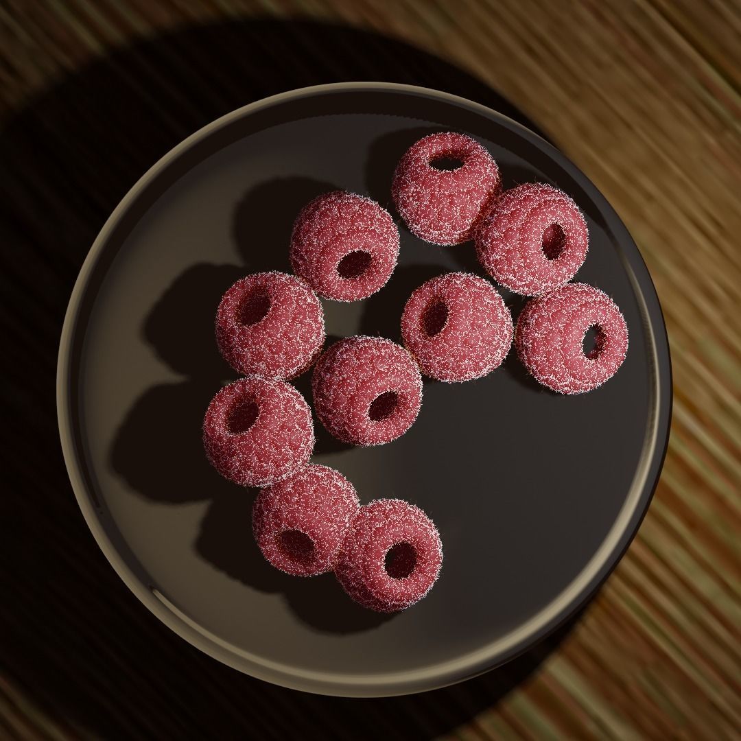 raspberry Free 3D model_2