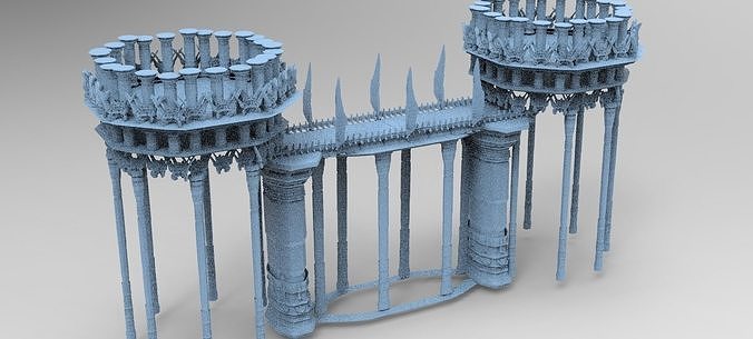 Elden Celtic Ring Bridge Towers 7 3D model