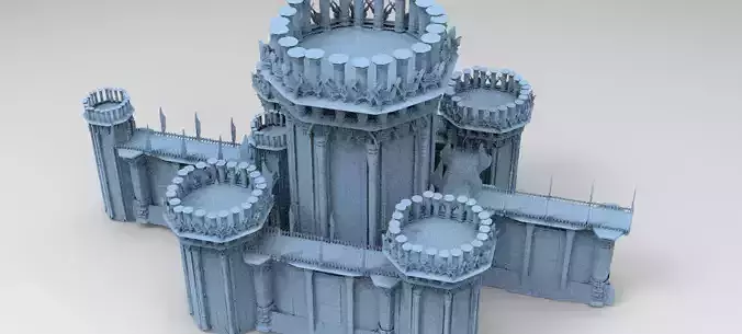 Elden Celtic Ring Bridge Towers Kit bash 1 3D model