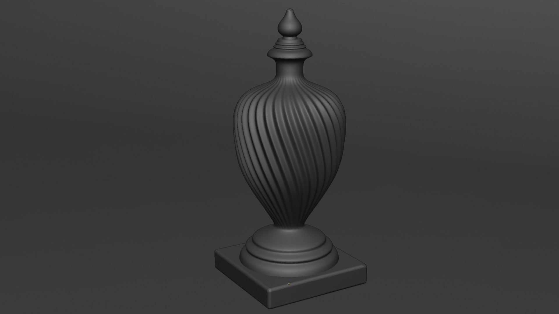 Decorative Stone Finial 3D print model_5