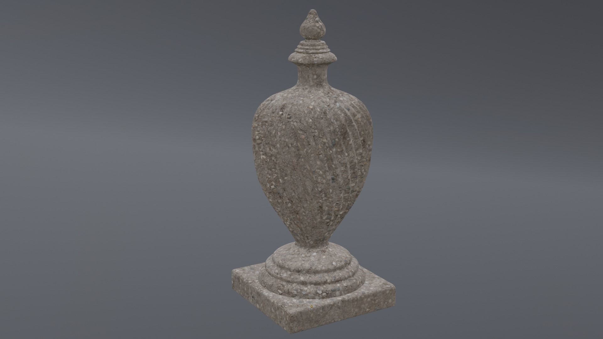 Decorative Stone Finial 3D print model_1