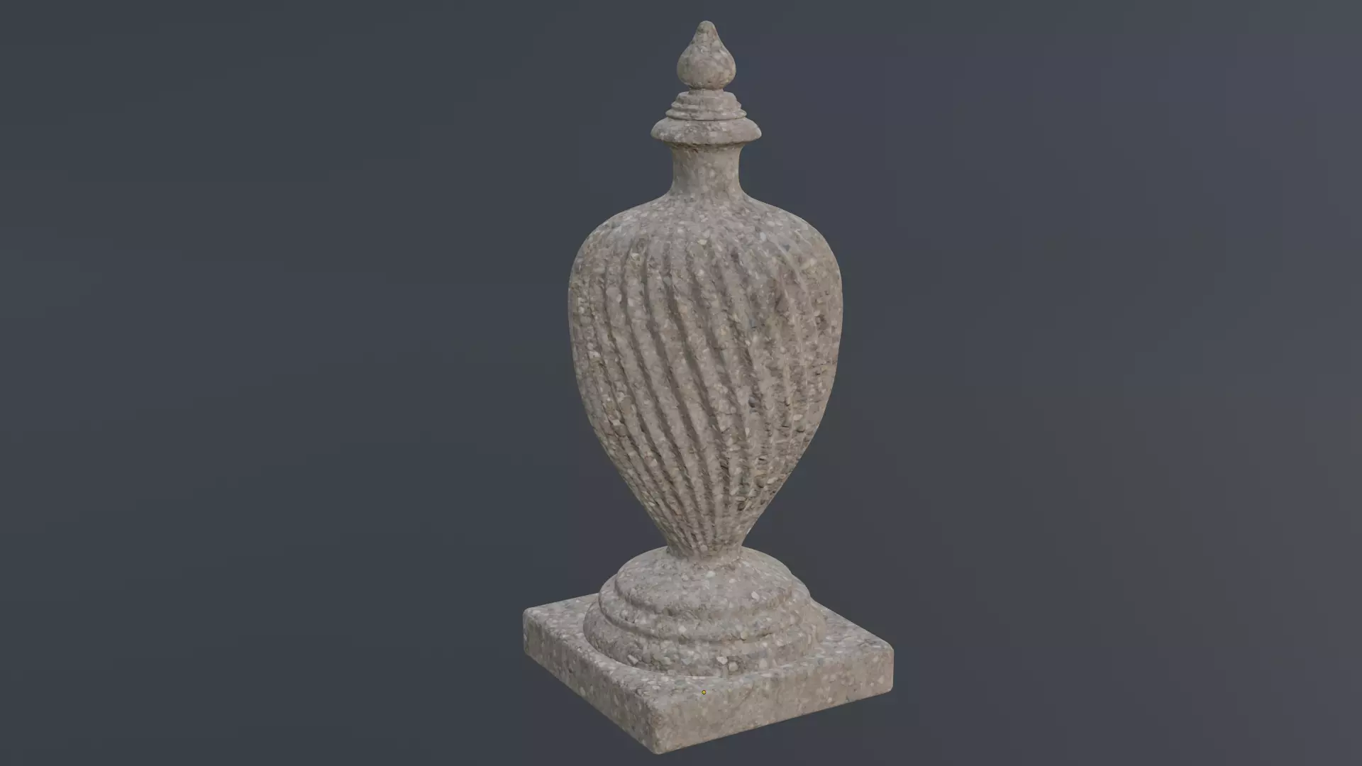 Decorative Stone Finial 3D print model_0