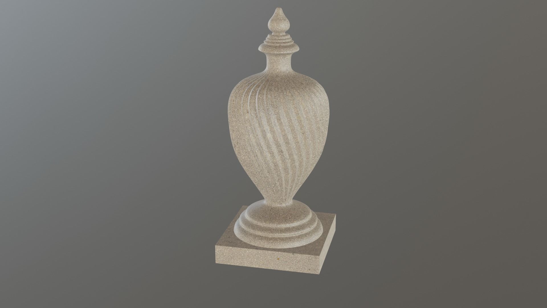 Decorative Stone Finial 3D print model_2