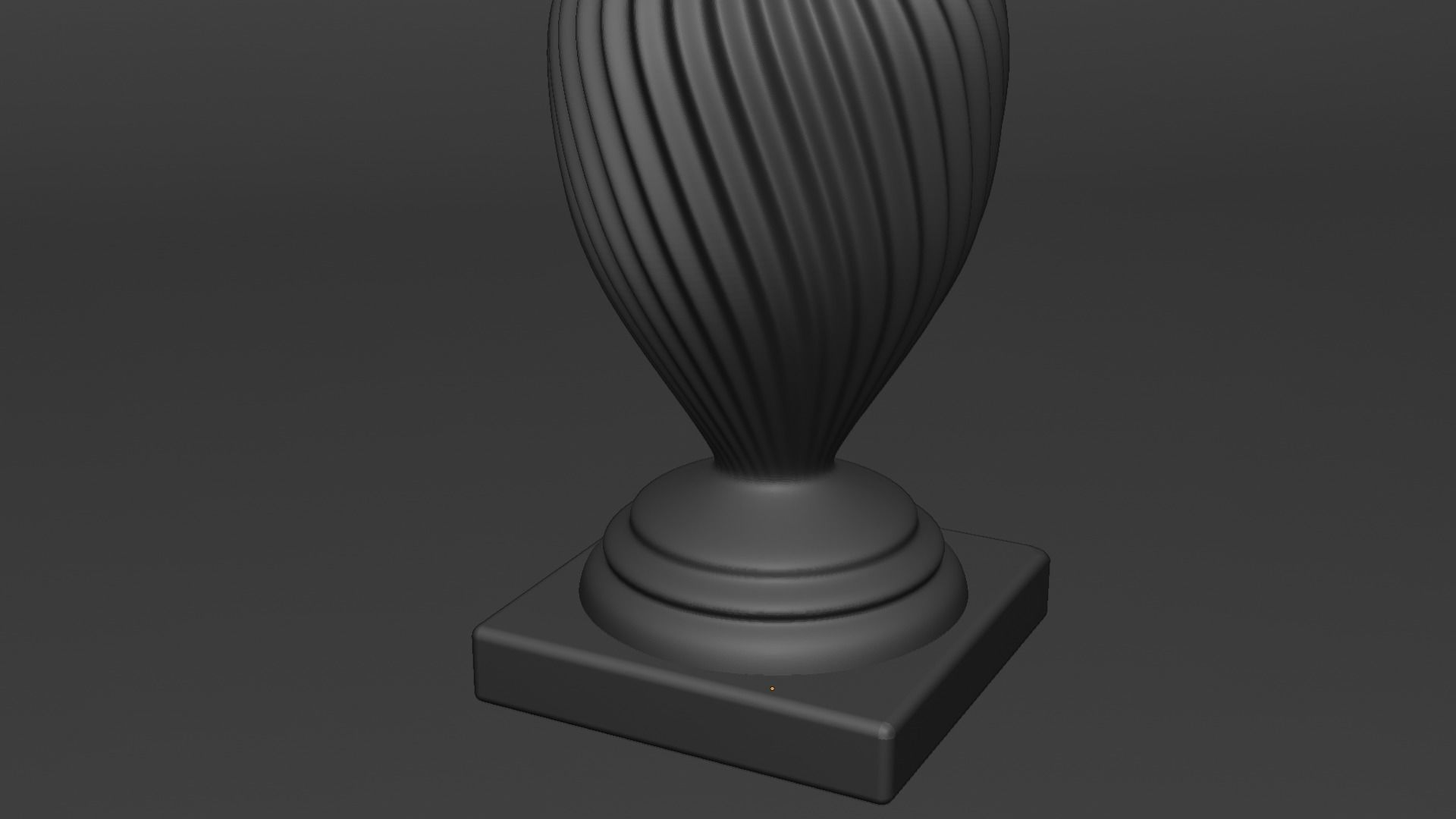 Decorative Stone Finial 3D print model_7