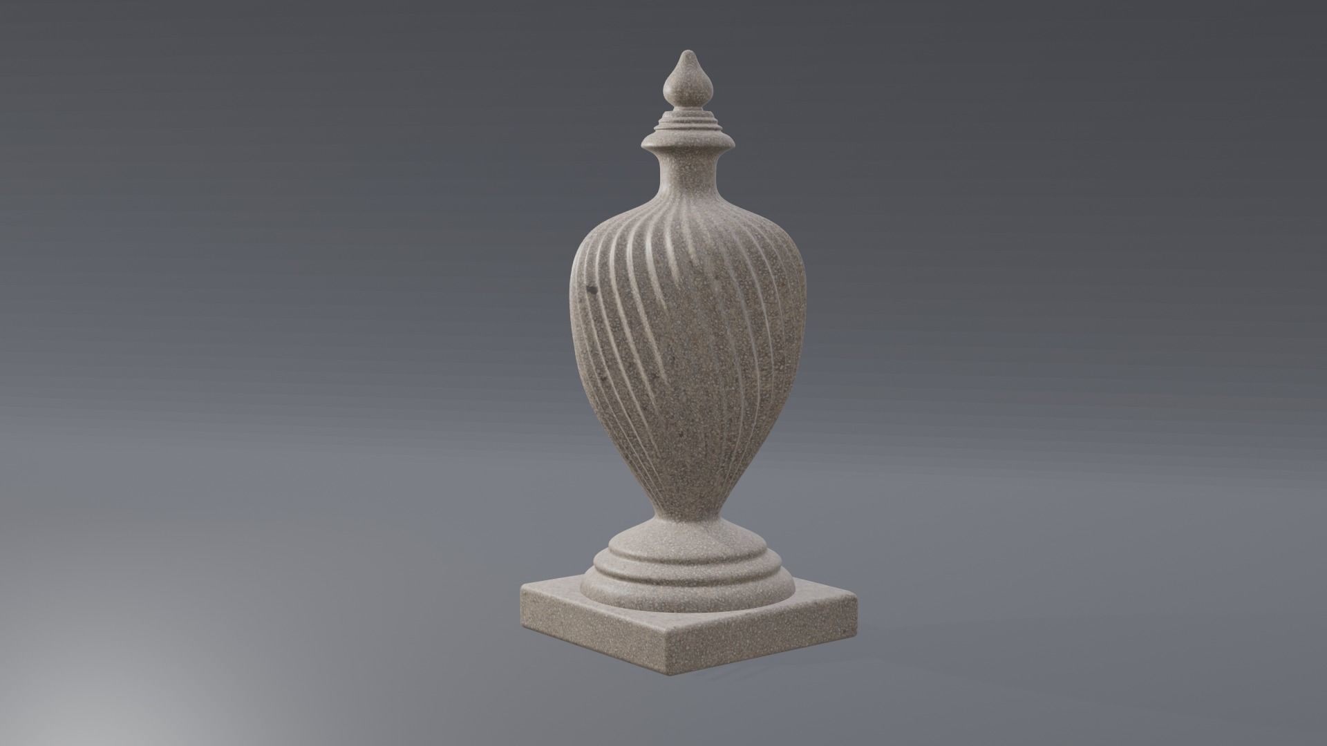 Decorative Stone Finial 3D print model_3