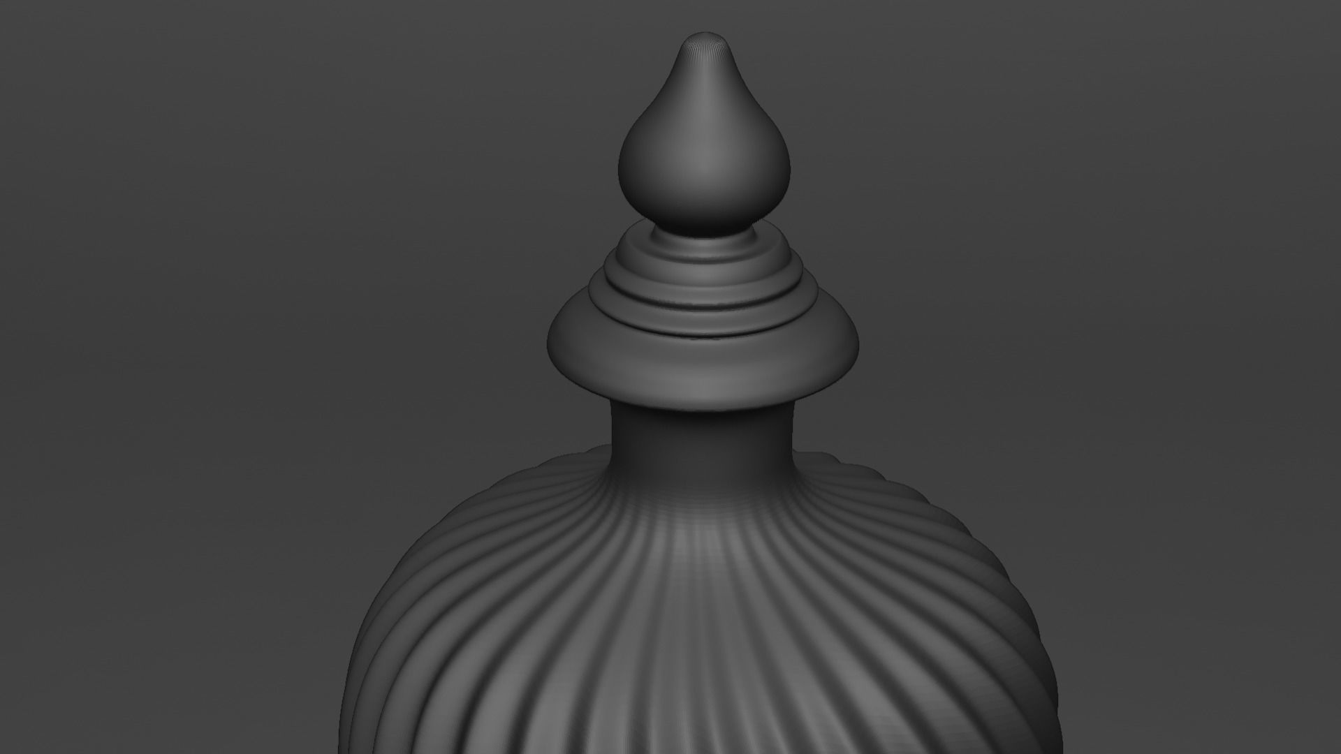 Decorative Stone Finial 3D print model_6
