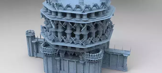 Elden Celtic Ring Bridge Towers Kit bash 2