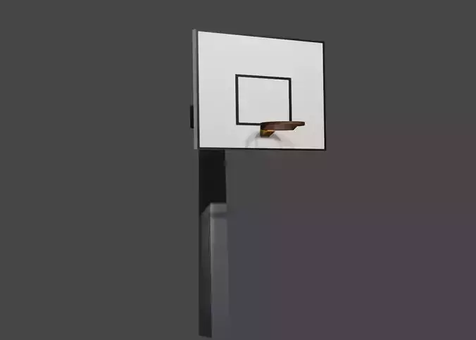 Low Poly Basketball Hoop Free low-poly 3D model