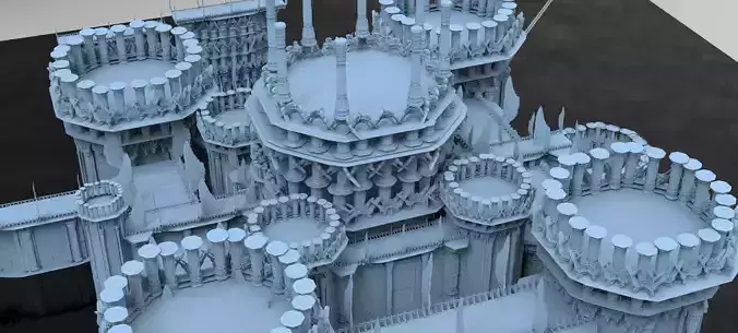 Grand Celtic Fortress 3D model