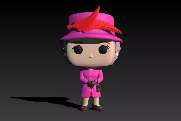 Funko Queen Elizabeth - Reina Isabel  3D print model_0