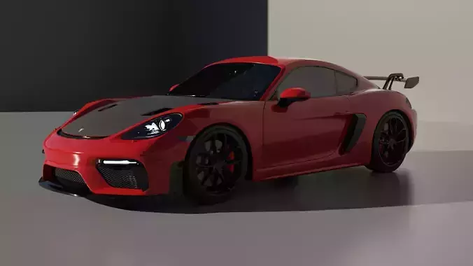 Car Rigged - Porsche 911 GT3 RS  3D model