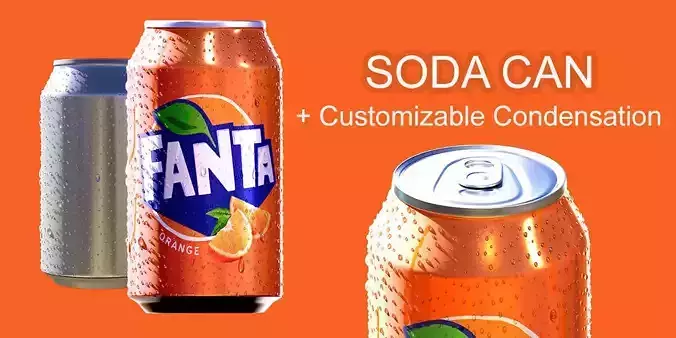 Soda Can Condensation 3D model