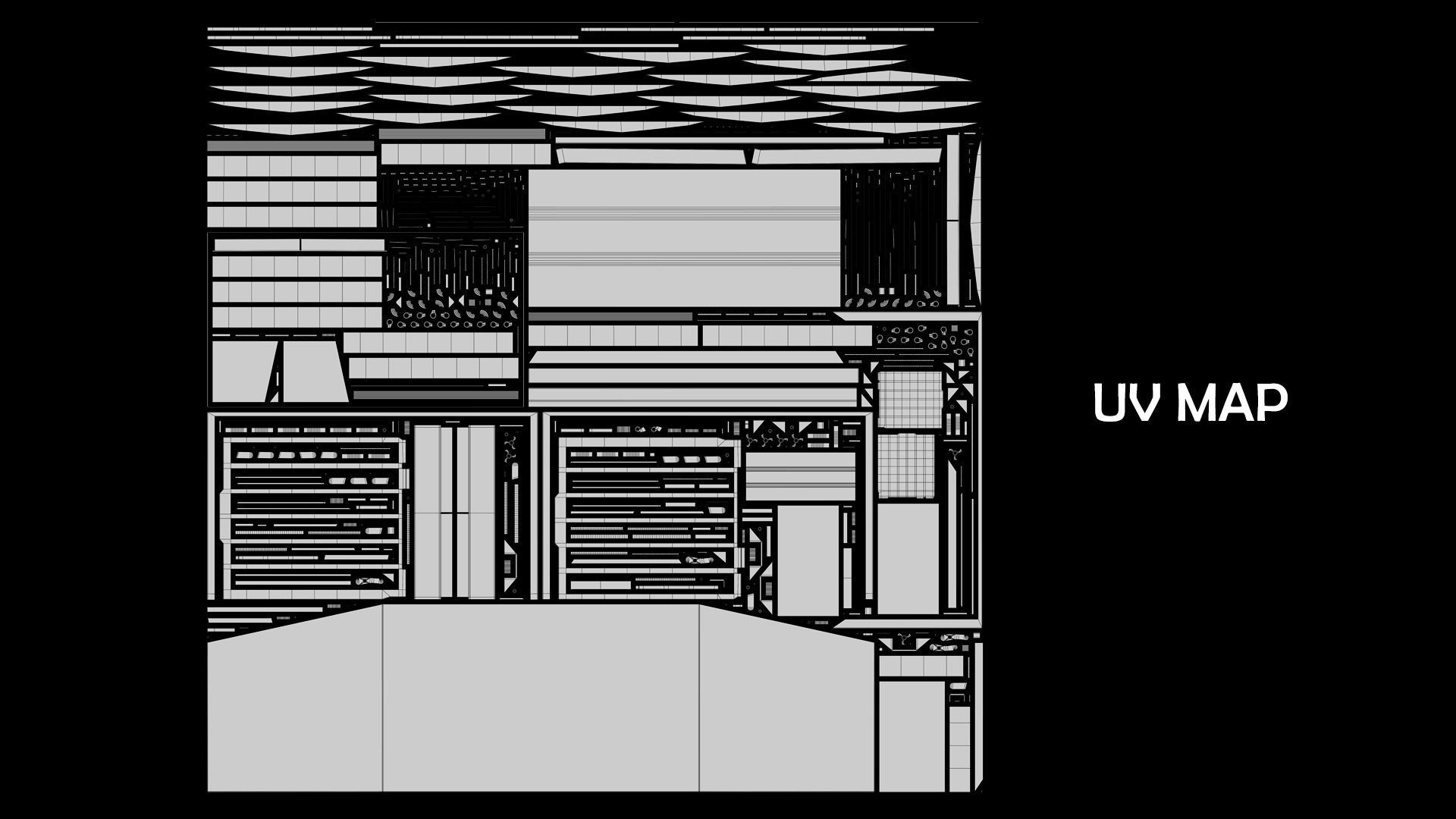 Industrial Garbage Dumpster Low-poly 3D model_20