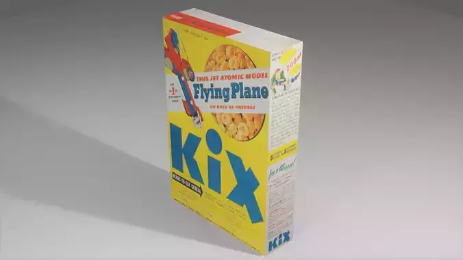 cereal box 3D model