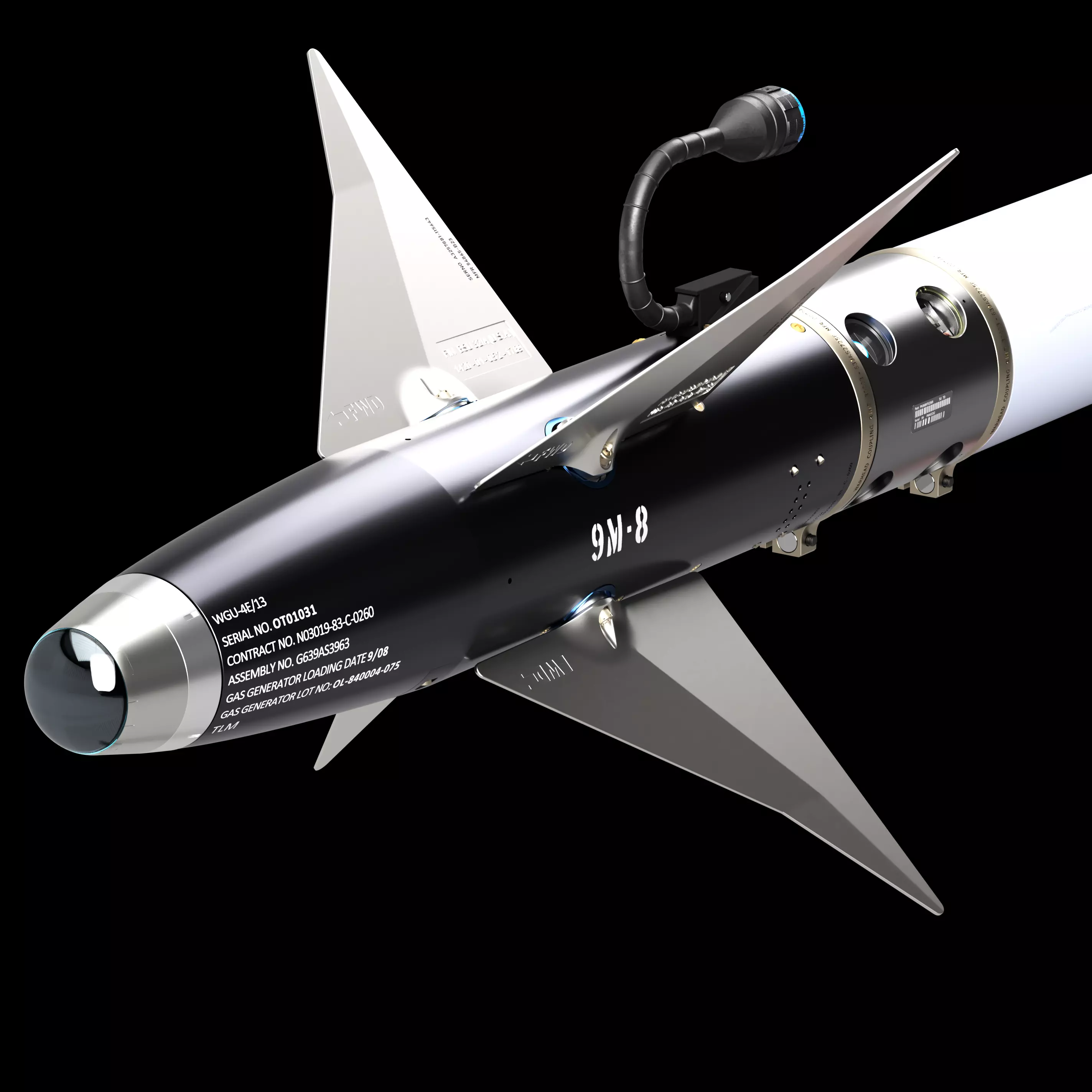 AIM-9L Sidewinder  - Extreme Detail- 3D Print Ready 3D print model_0