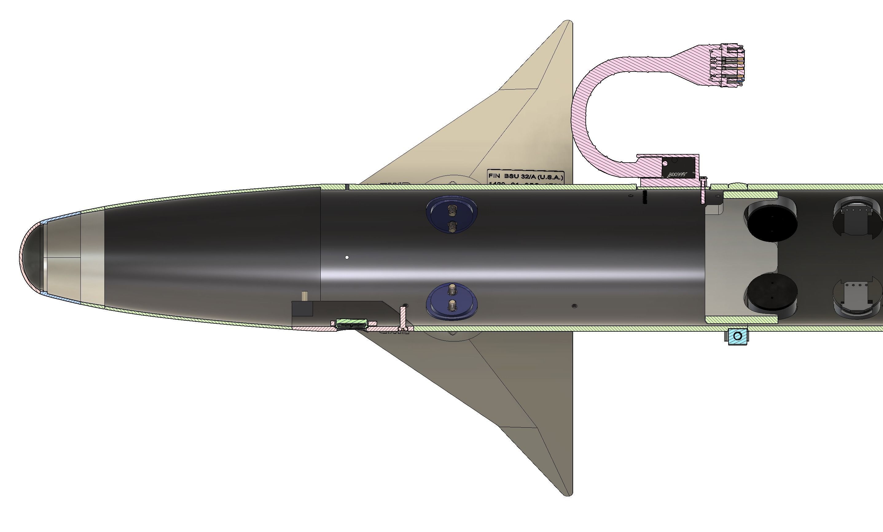AIM-9L Sidewinder  - Extreme Detail- 3D Print Ready 3D print model_16