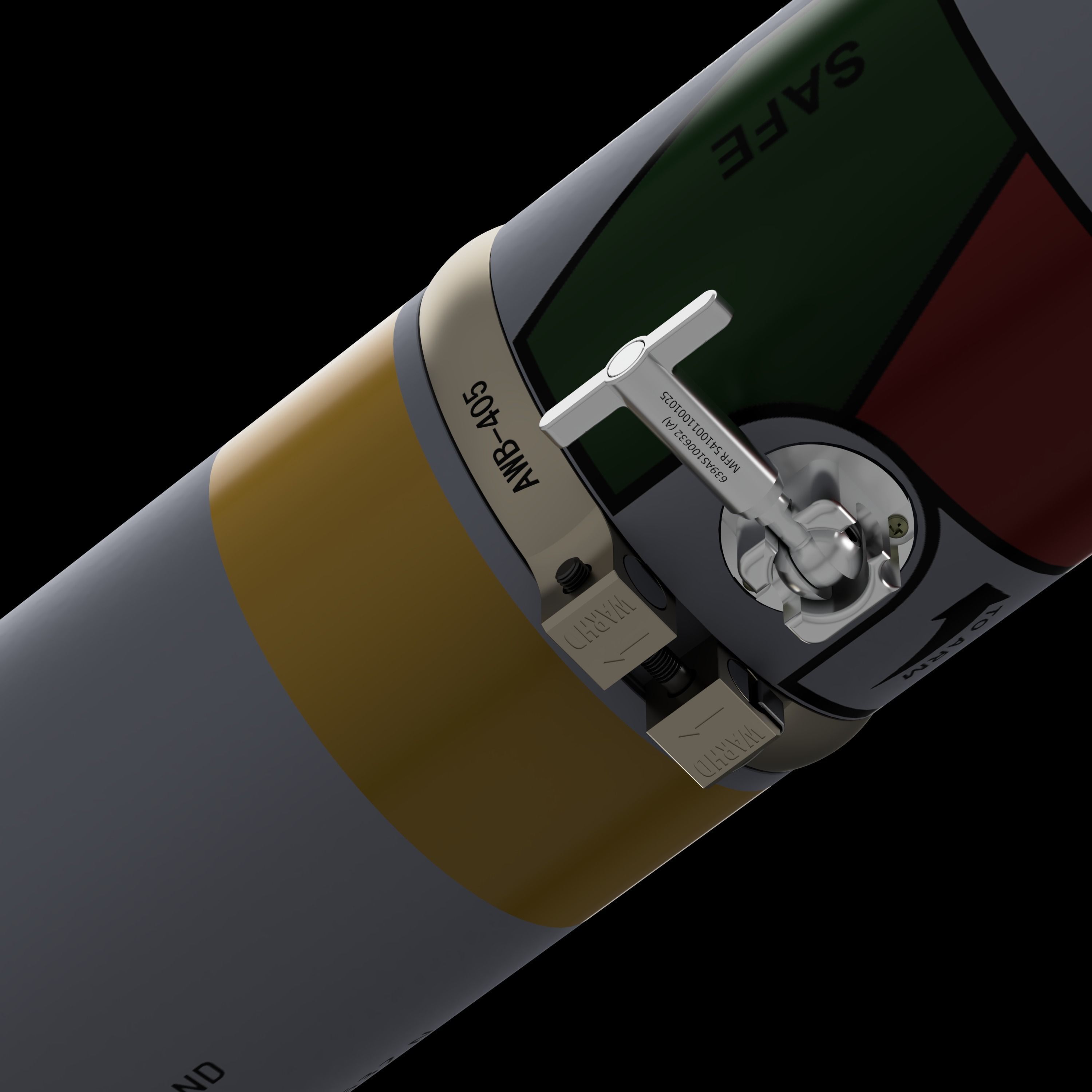 AIM-9L Sidewinder  - Extreme Detail- 3D Print Ready 3D print model_8