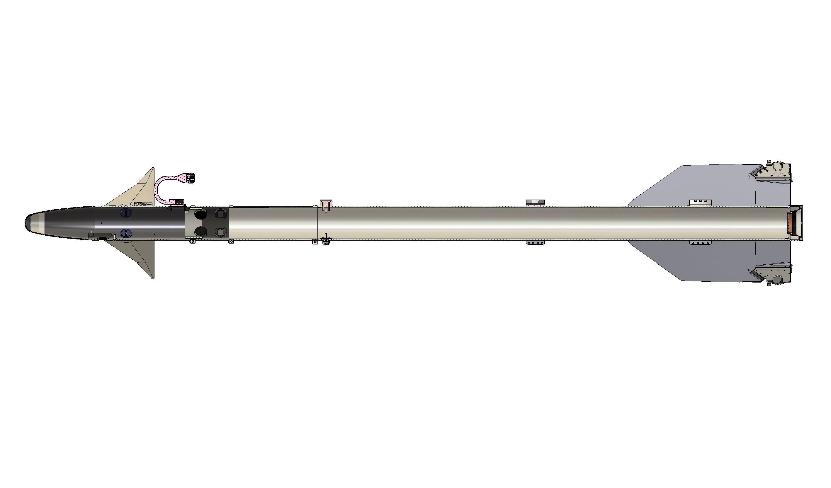 AIM-9L Sidewinder  - Extreme Detail- 3D Print Ready 3D print model_14